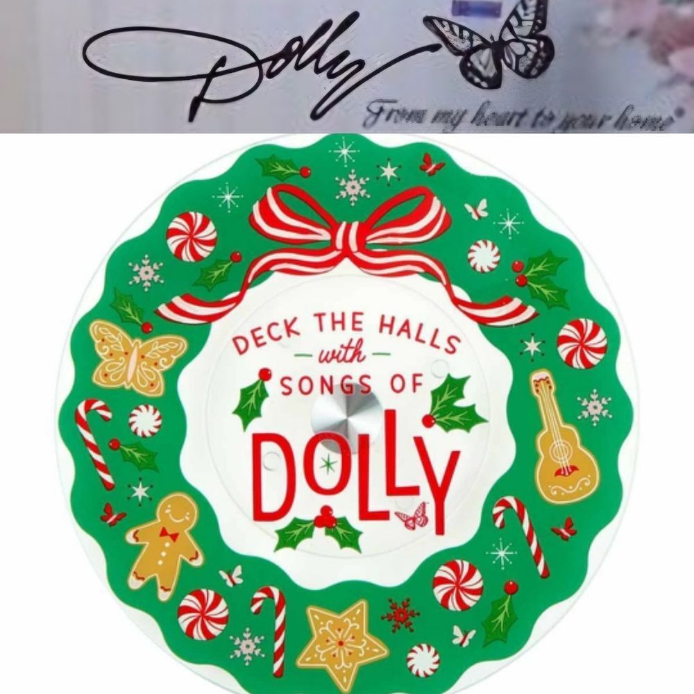 Dolly Parton Deck The Halls With Songs Of Dolly Decorative Lazy Susan